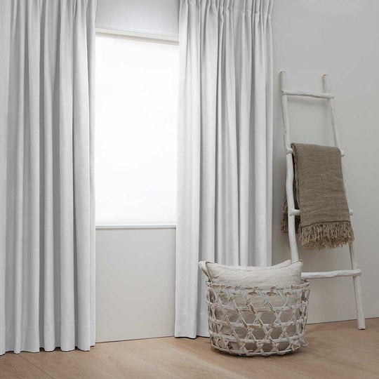 Linnenlook Gordijnen - Wit 90