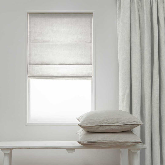 Linnen Vouwgordijnen - Gebroken Wit 151