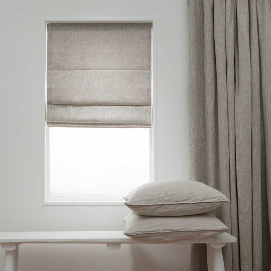 Linnen Vouwgordijnen - Peper & Zout 152