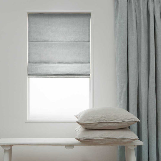 Linnen Vouwgordijnen - Licht Grijs 161