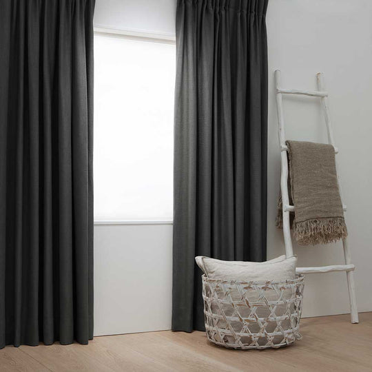 Linnenlook Gordijnen - Antraciet 78