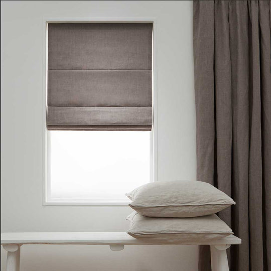 Linnen Vouwgordijnen - Taupe 255