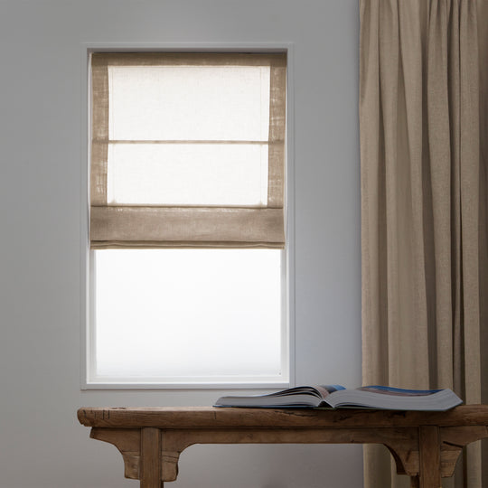 Linnen Transparante Vouwgordijnen - Sahara 62 NIEUW